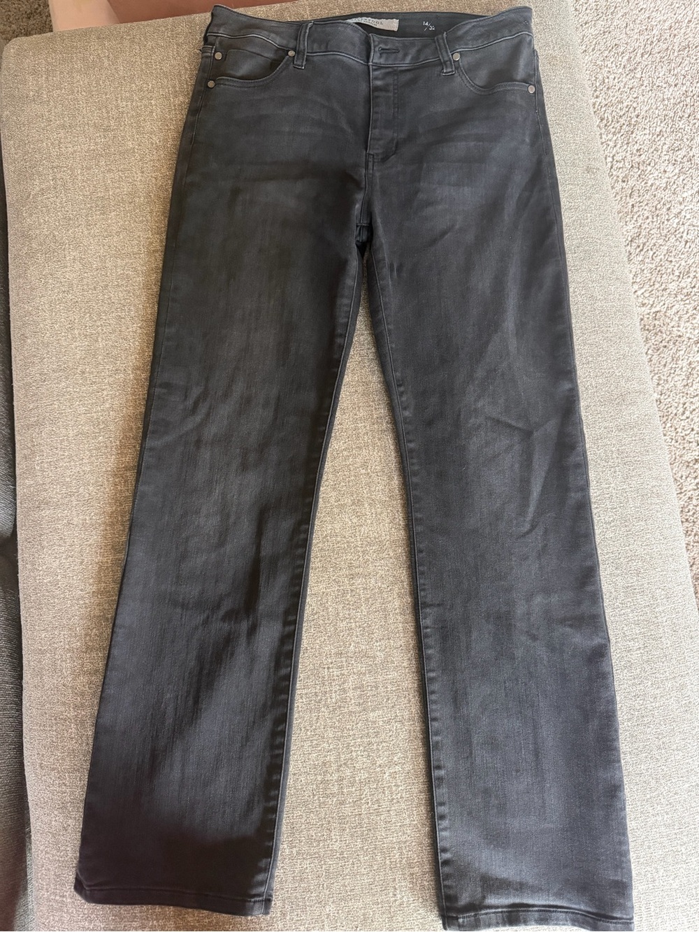 Liverpool Women's Black Straight-Leg Jeans